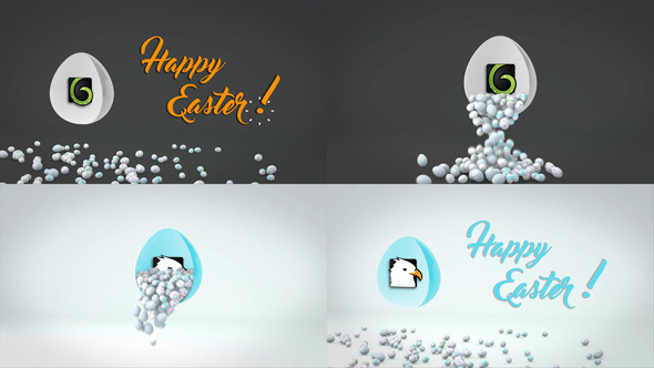 Happy Easter Logo - VideoHive 15341583