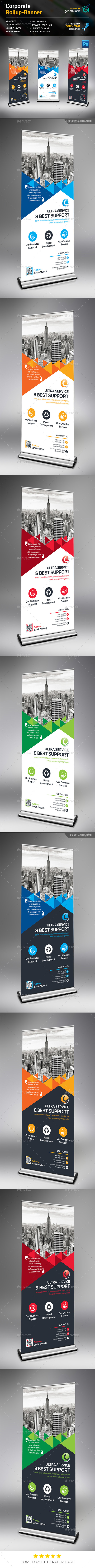Corporate Rollup Banner - Signage Print Templates