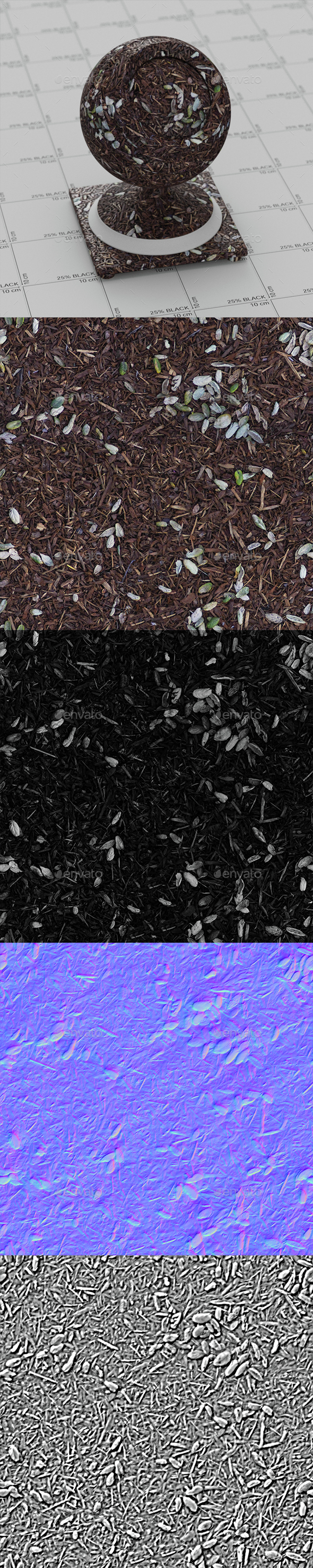 Ground forest texture - 3Docean 15342609