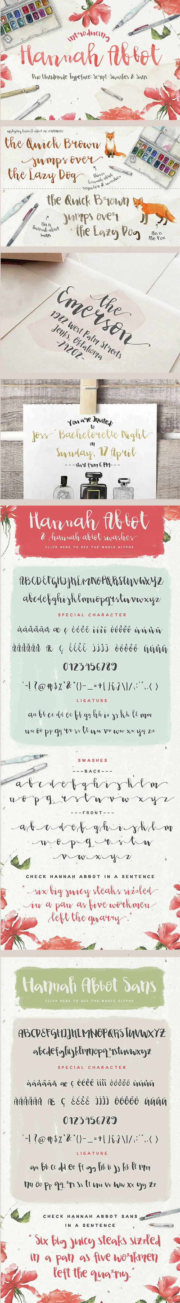 Hannah Abbot - Script Fonts