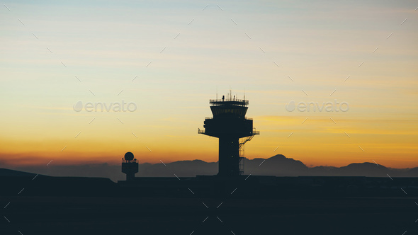 Airport traffic controller tower