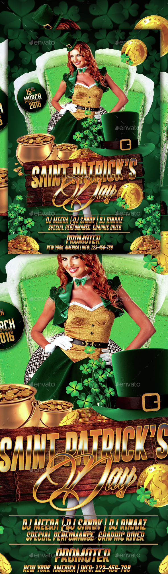 Saint Patrick's Day Party Flyer - Events Flyers