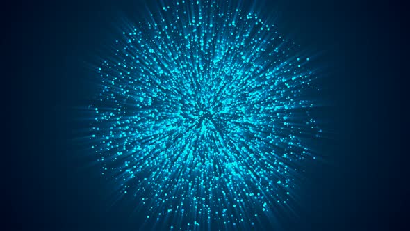 Blue Particle Sphere alt