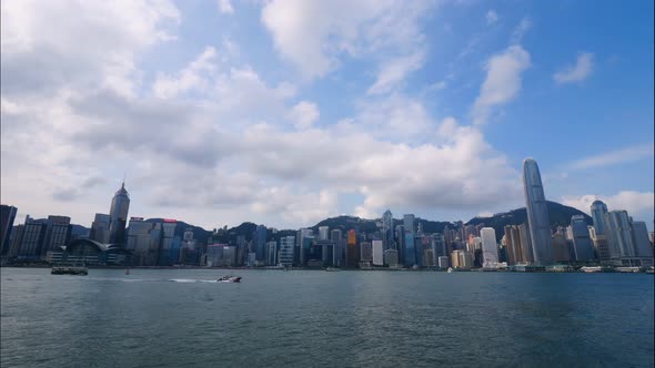 Beautiful building and architecture around Hong kong city skyline alt