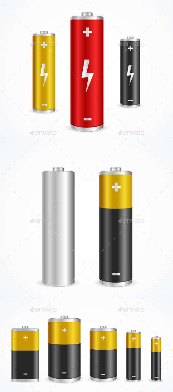 Battery Set - Miscellaneous Vectors