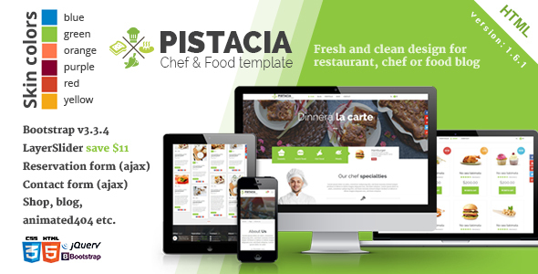 Pistacia - ChefFood - ThemeForest 10800108
