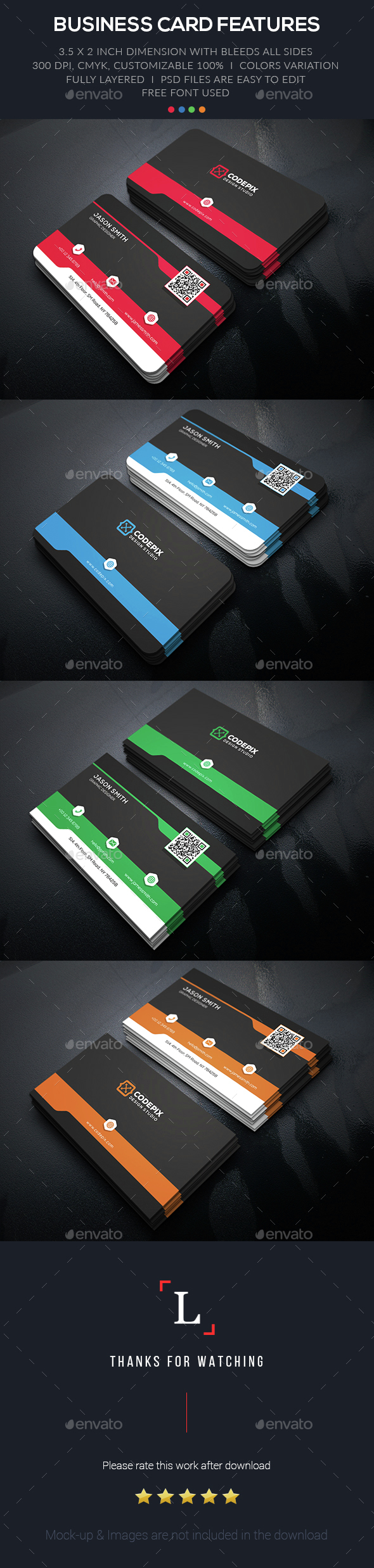 Corporate Business Card - Business Cards Print Templates