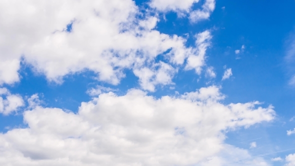 Real Natural Cloudy Blue Sky, Stock Footage | VideoHive