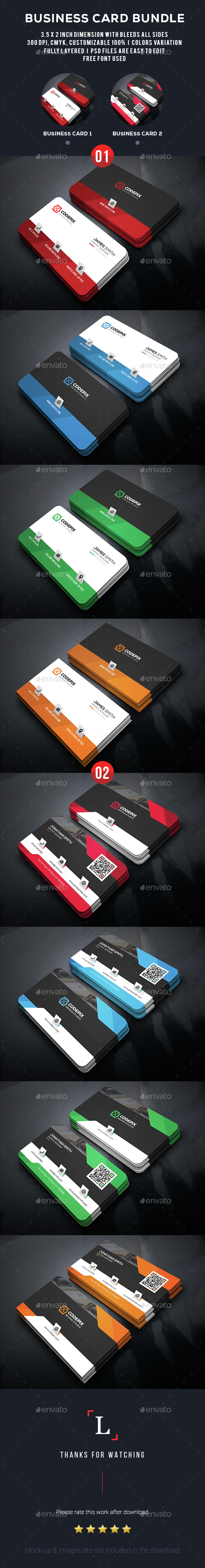 Business Card Bundle - Business Cards Print Templates