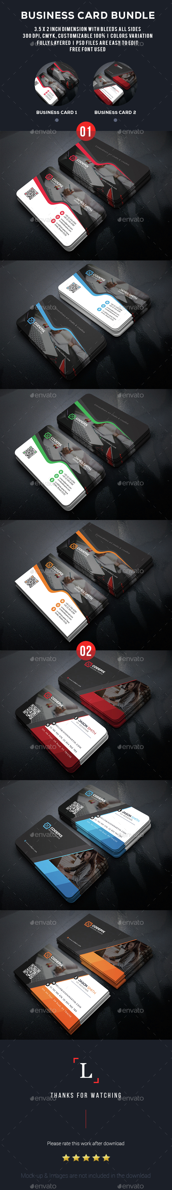 Business Card Bundle - Business Cards Print Templates