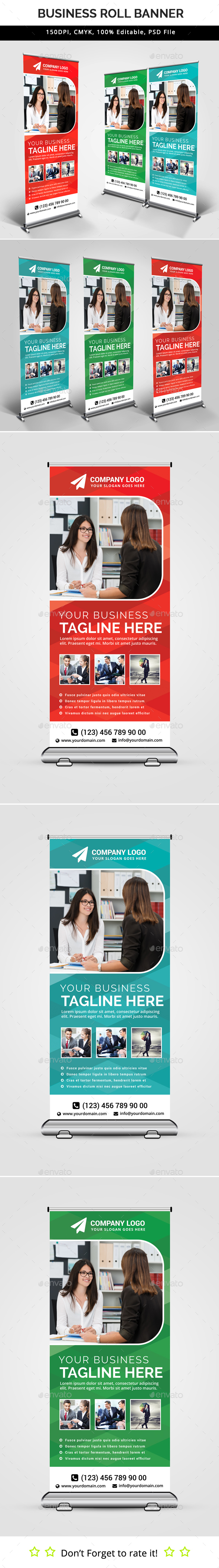 Business Roll Up Banner V34 - Signage Print Templates