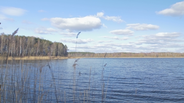 Lake In The Early Spring, Hang Beautiful Clouds