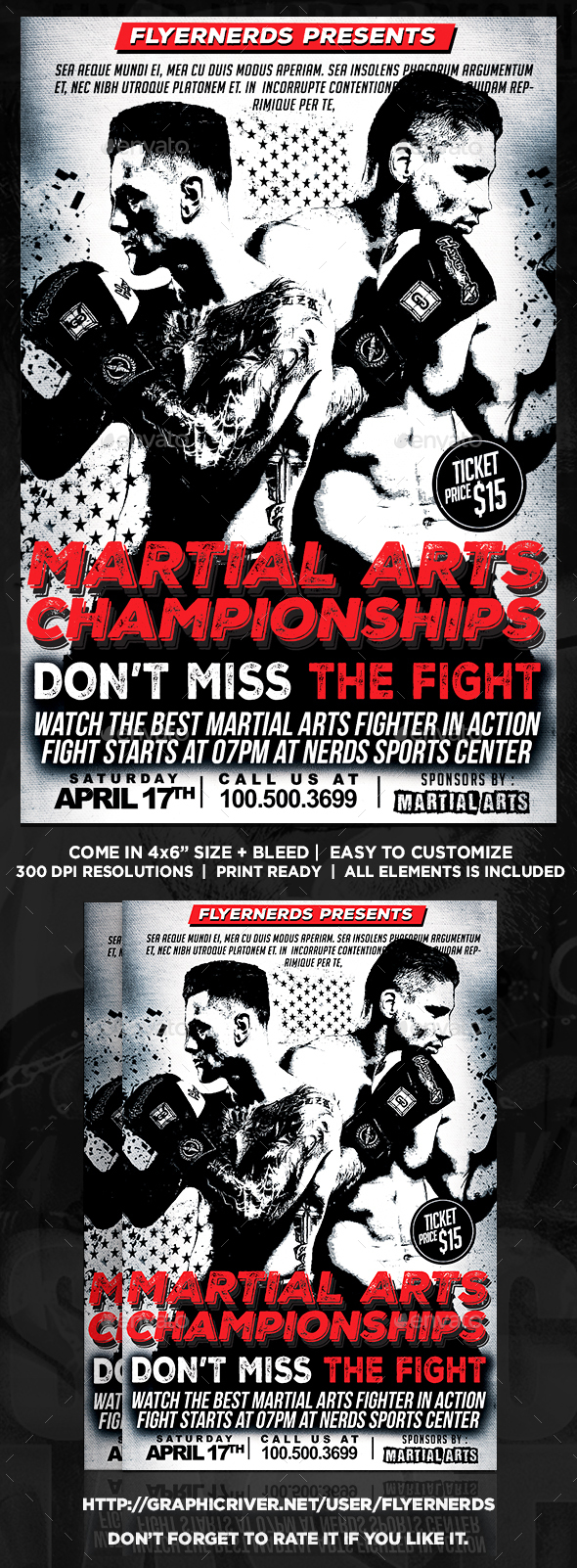 Martial Arts Championship Sports Flyer - Sports Events