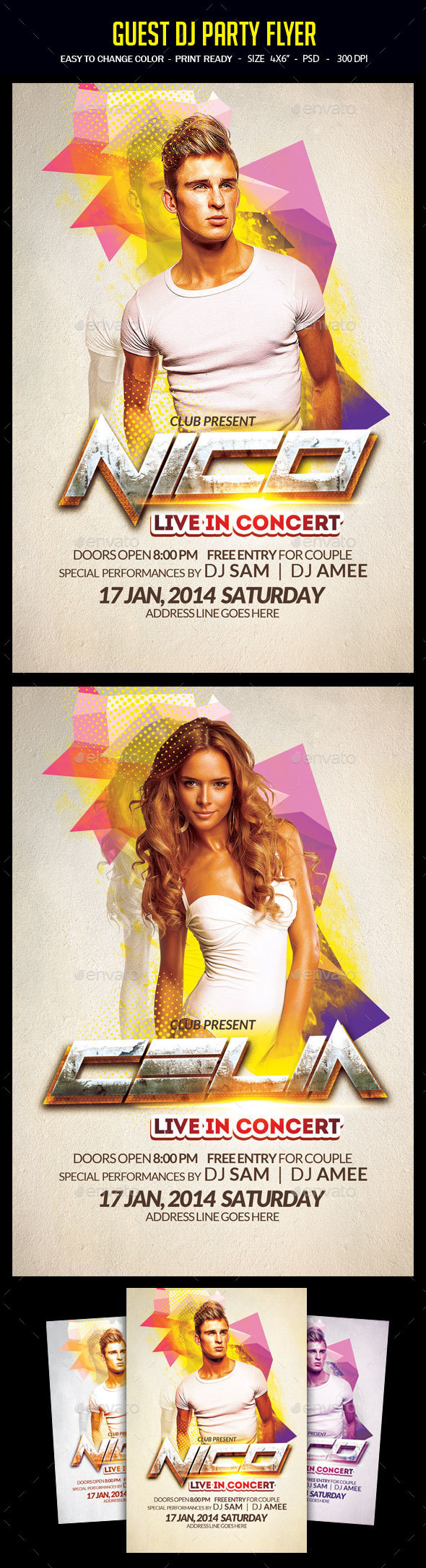 Guest Dj Party Flyer - Clubs & Parties Events