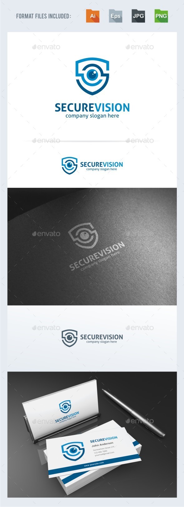 Secure Vision Logo Template - Symbols Logo Templates