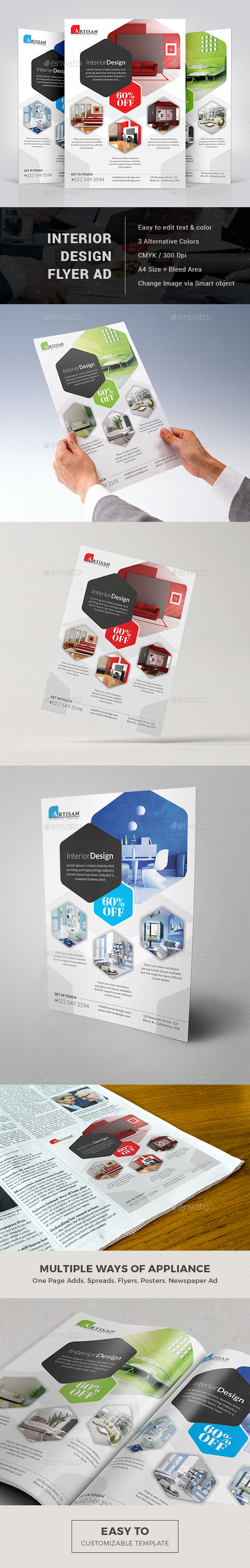 Interior Design Flyer - Commerce Flyers