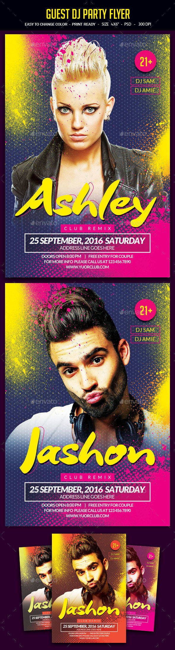 Guest Dj Party Flyer - Clubs & Parties Events