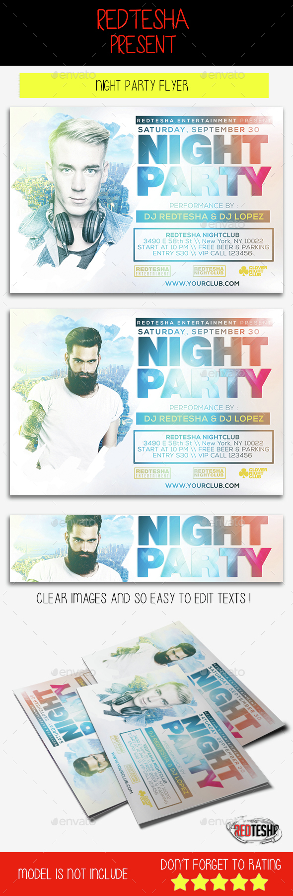 Night Party Flyer - Clubs & Parties Events
