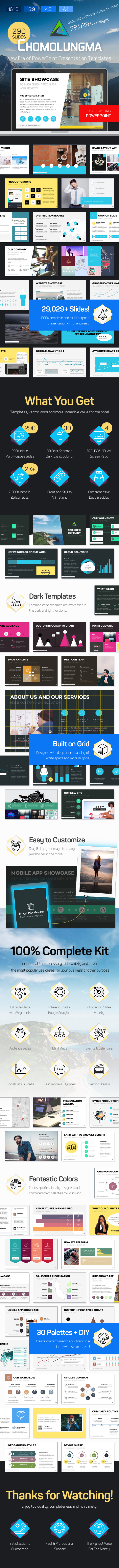 Chomolungma — PowerPoint Presentation Template Kit - Business PowerPoint Templates