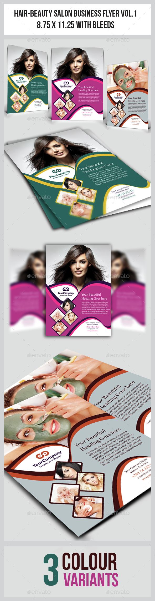 Hair & Beauty Salon Business Flyer - Corporate Flyers