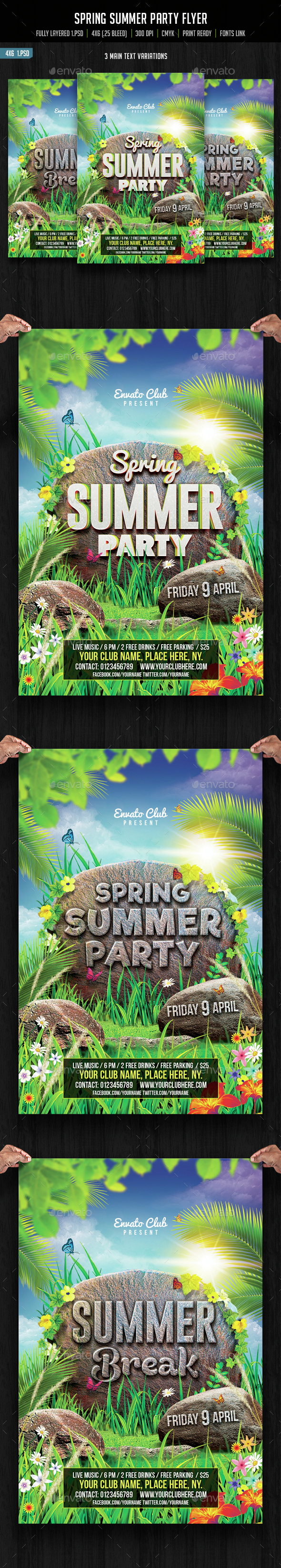 Spring Summer Party Flyer