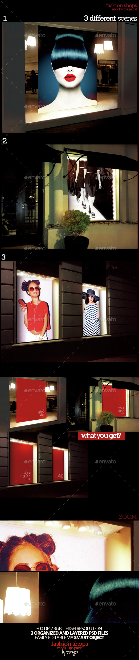 Fashion Shops Mock-Ups Pack - Product Mock-Ups Graphics