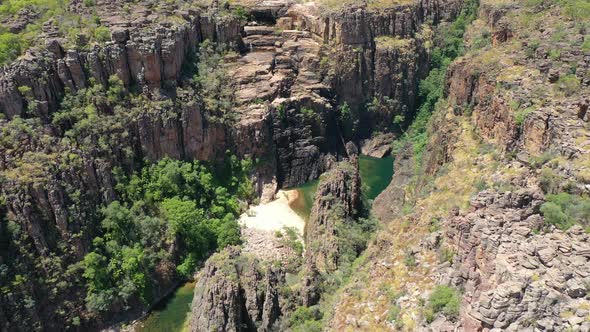 Twin Falls, Kakadu National Park, Northern Territory, Australia 4K Aerial Drone