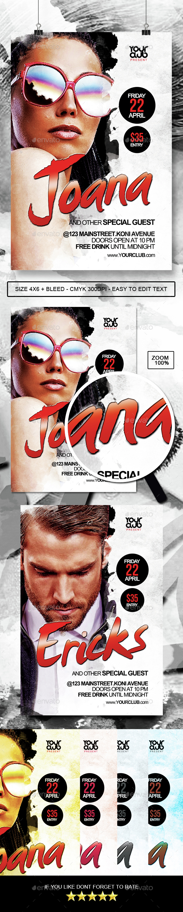 Guest Dj Flyer - Clubs & Parties Events