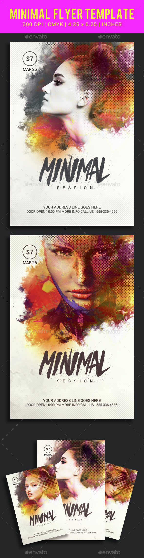 Minimal party flyer template - Clubs & Parties Events