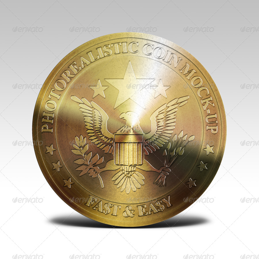 Download Photorealistic Coin Mock-Up by PVillage | GraphicRiver