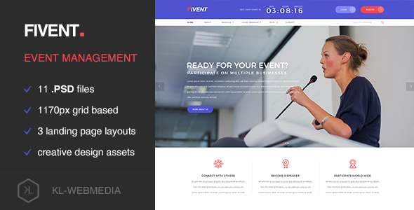 Fivent - ConferenceEvent - ThemeForest 15233121