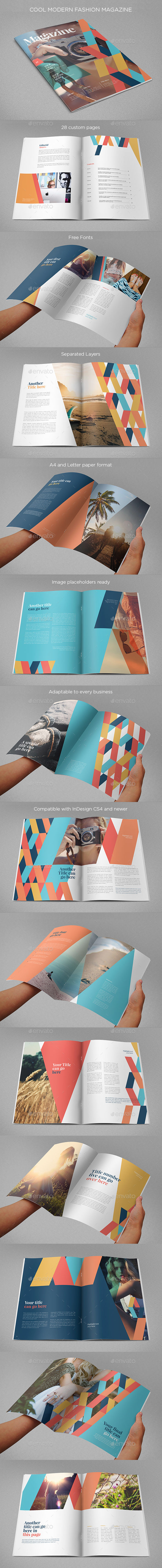 Cool Modern Fashion Magazine - Magazines Print Templates