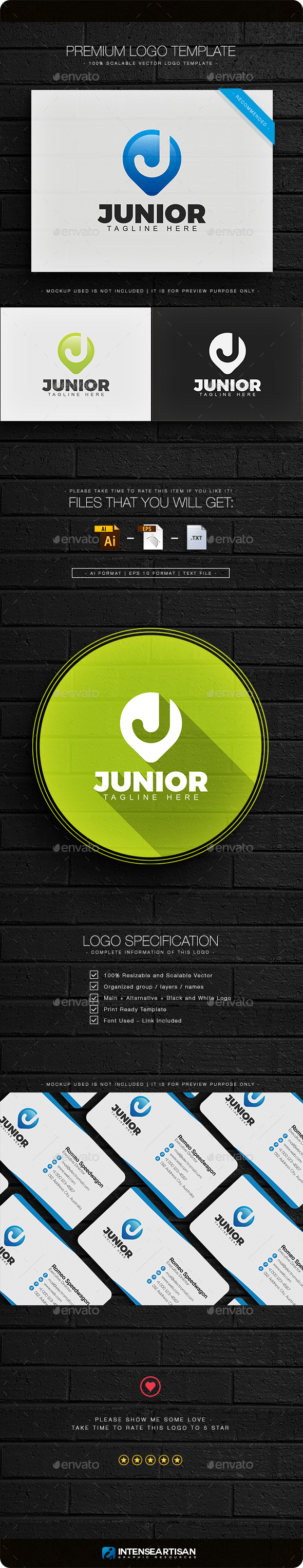 Junior - Letter J Logo - Letters Logo Templates