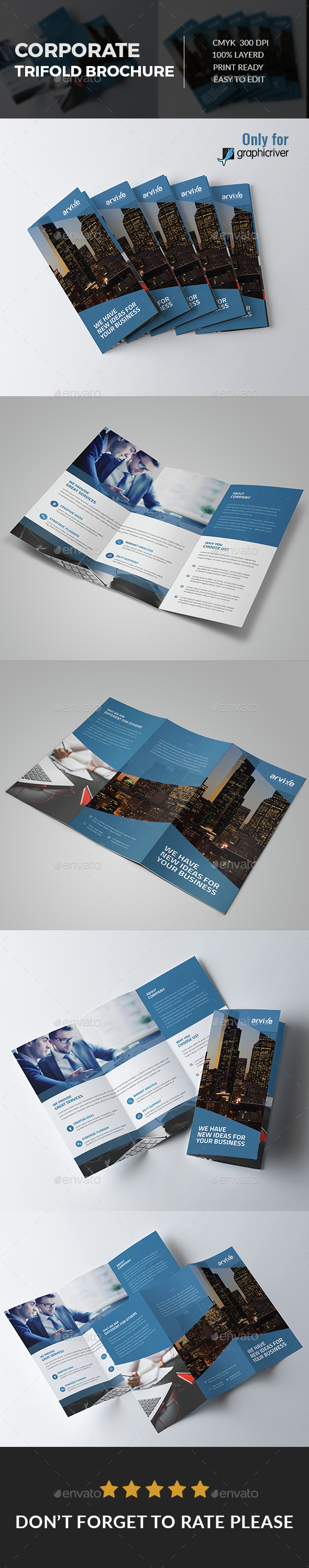 Corporate Tri fold Brochure - Corporate Brochures