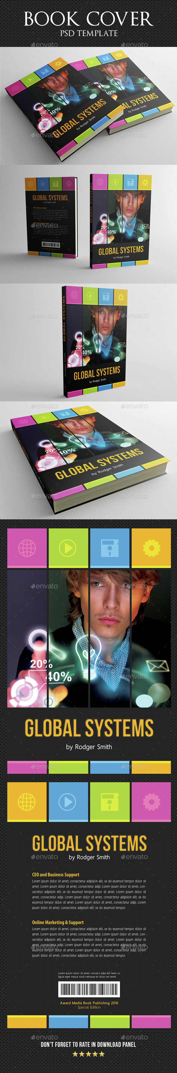 Book Cover Template 09 - Miscellaneous Print Templates