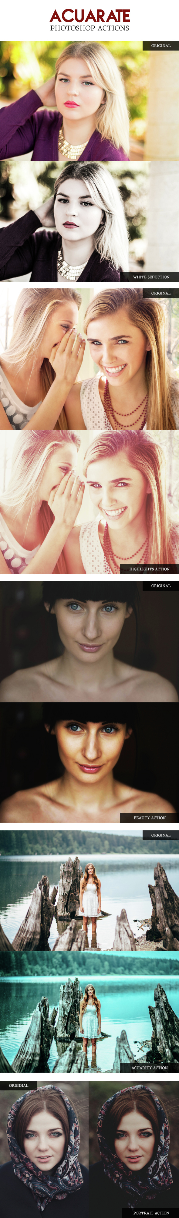 Acuarate Simple Photoshop Actions - Actions Photoshop