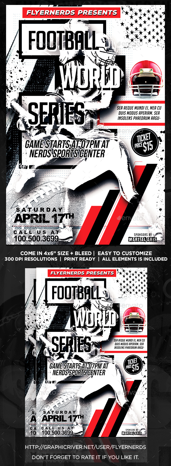 Football World Series Sports Flyer - Sports Events
