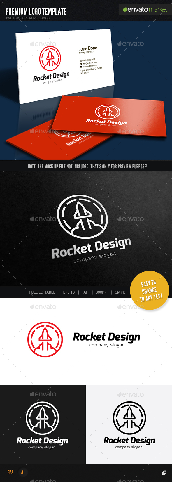Rocket Design - Objects Logo Templates