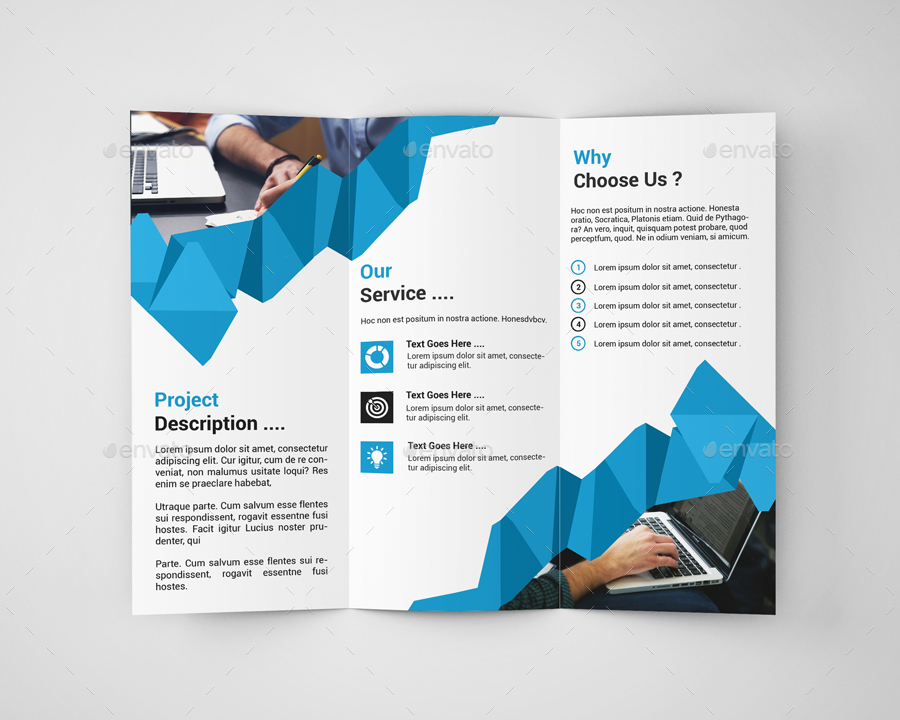 Corporate Tri fold Brochure Template by Customfact | GraphicRiver