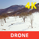 Aerial View of a Snowy Valley in a Sunny Day - VideoHive Item for Sale