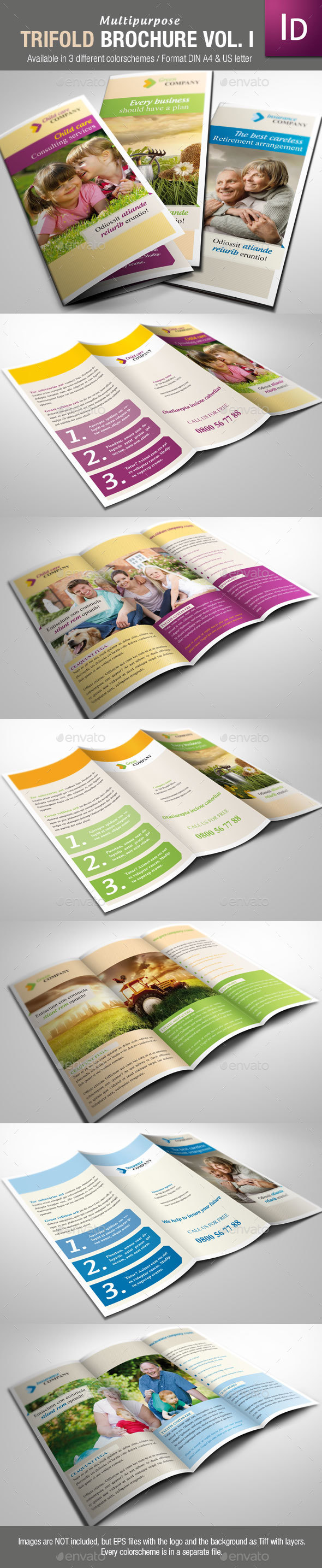 Multipurpose Trifold Brochure Vol. I
