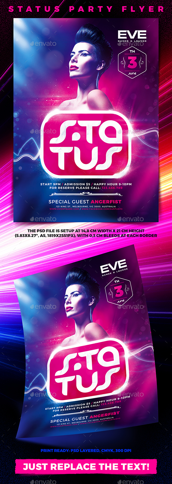 Status Party Flyer - Clubs & Parties Events