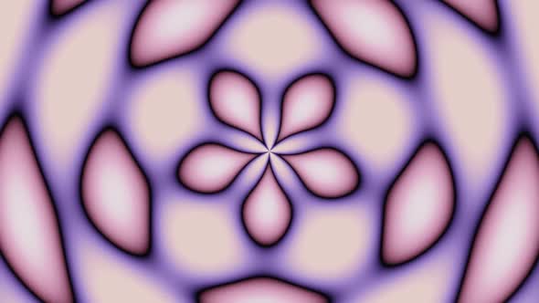 Abstract Pink Flower Looping Background