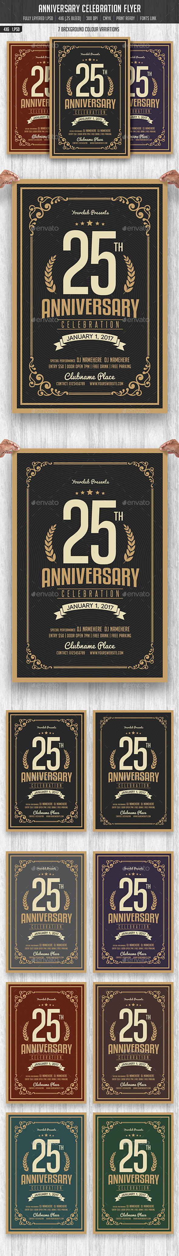 Anniversary Celebration Flyer - Events Flyers