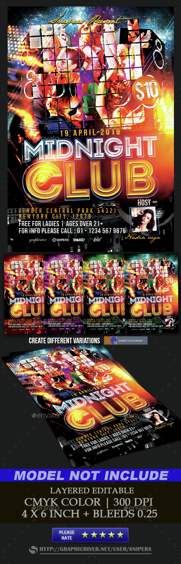 Midnight Club - Events Flyers