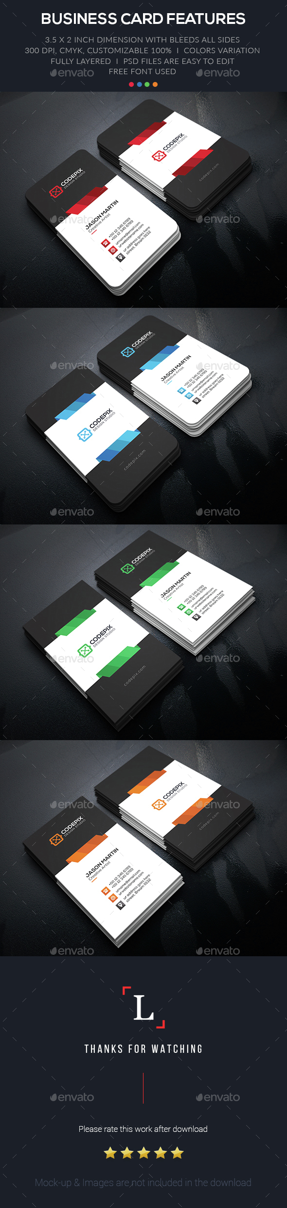 Shade Creative Business Card - Business Cards Print Templates