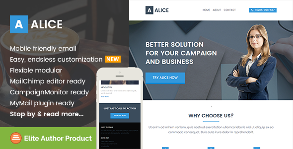 Alice Business Email - ThemeForest 15377175