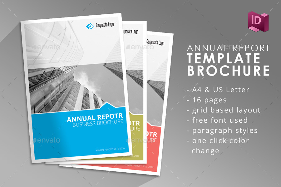 Annual Report Indesign Template By Braxas Graphicriver