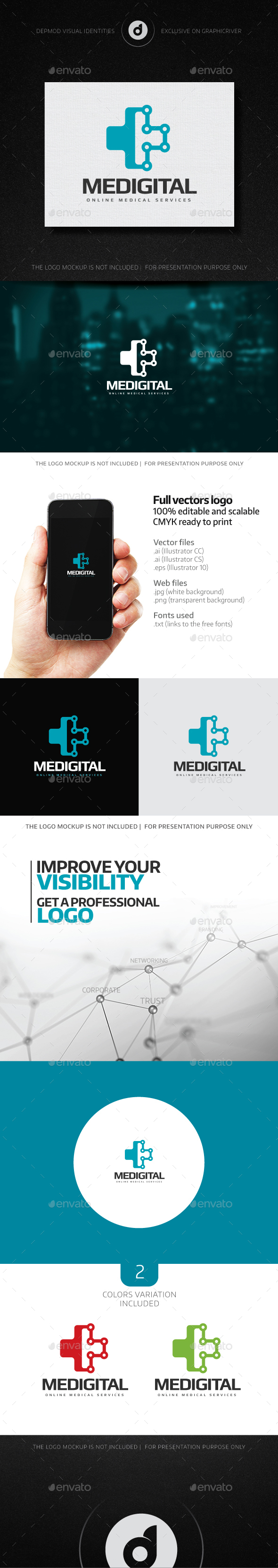 Medigital Logo - Logo Templates