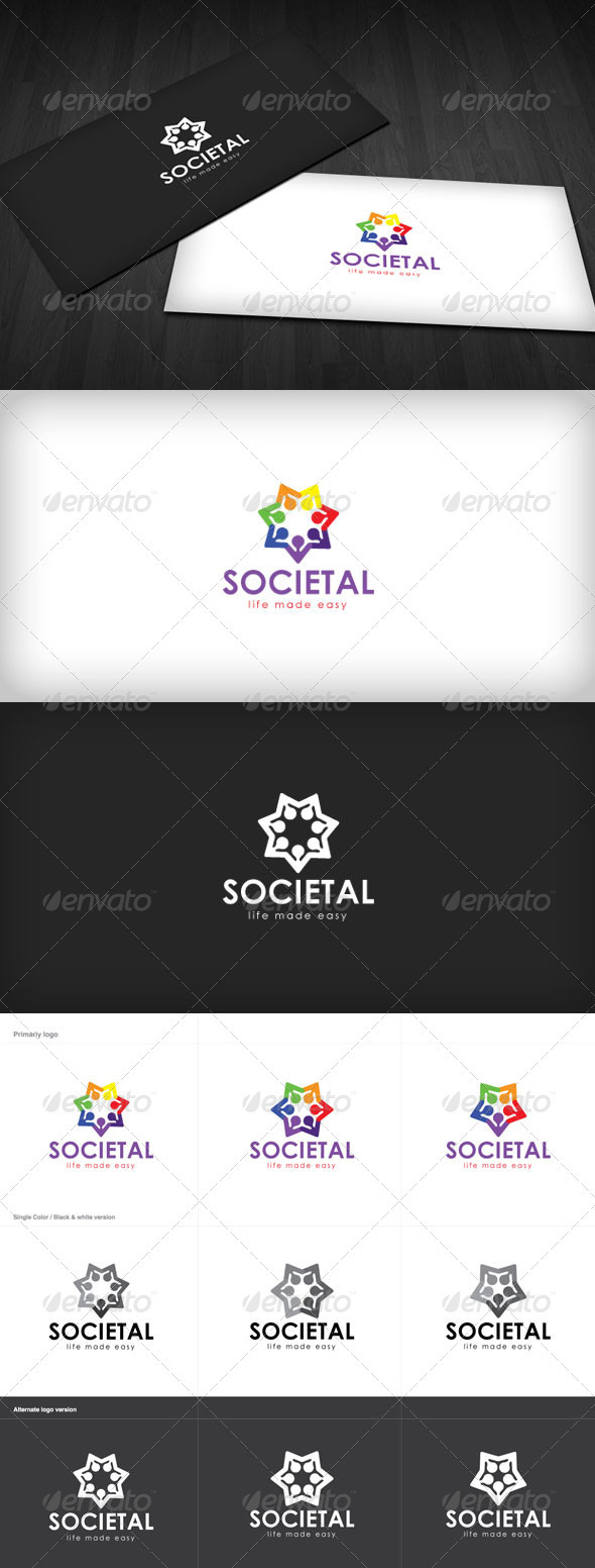 Social Comunity Logo - Humans Logo Templates